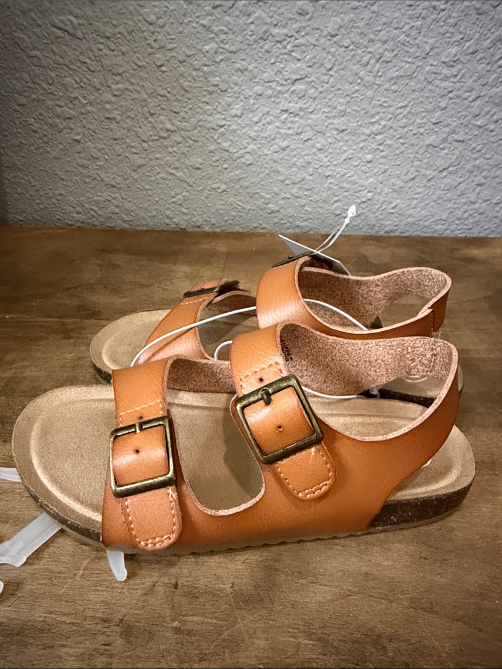 Cat & Jack Tan  Buckle Sandals size 11